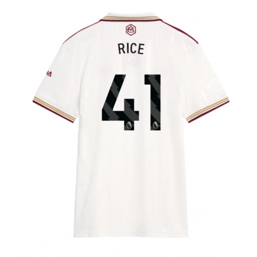 Stroje piłkarskie Arsenal Declan Rice #41 Koszulka Trzeciej dla damskie 2025-26 Krótki Rękaw